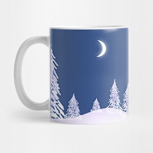 Glass Winter Mug